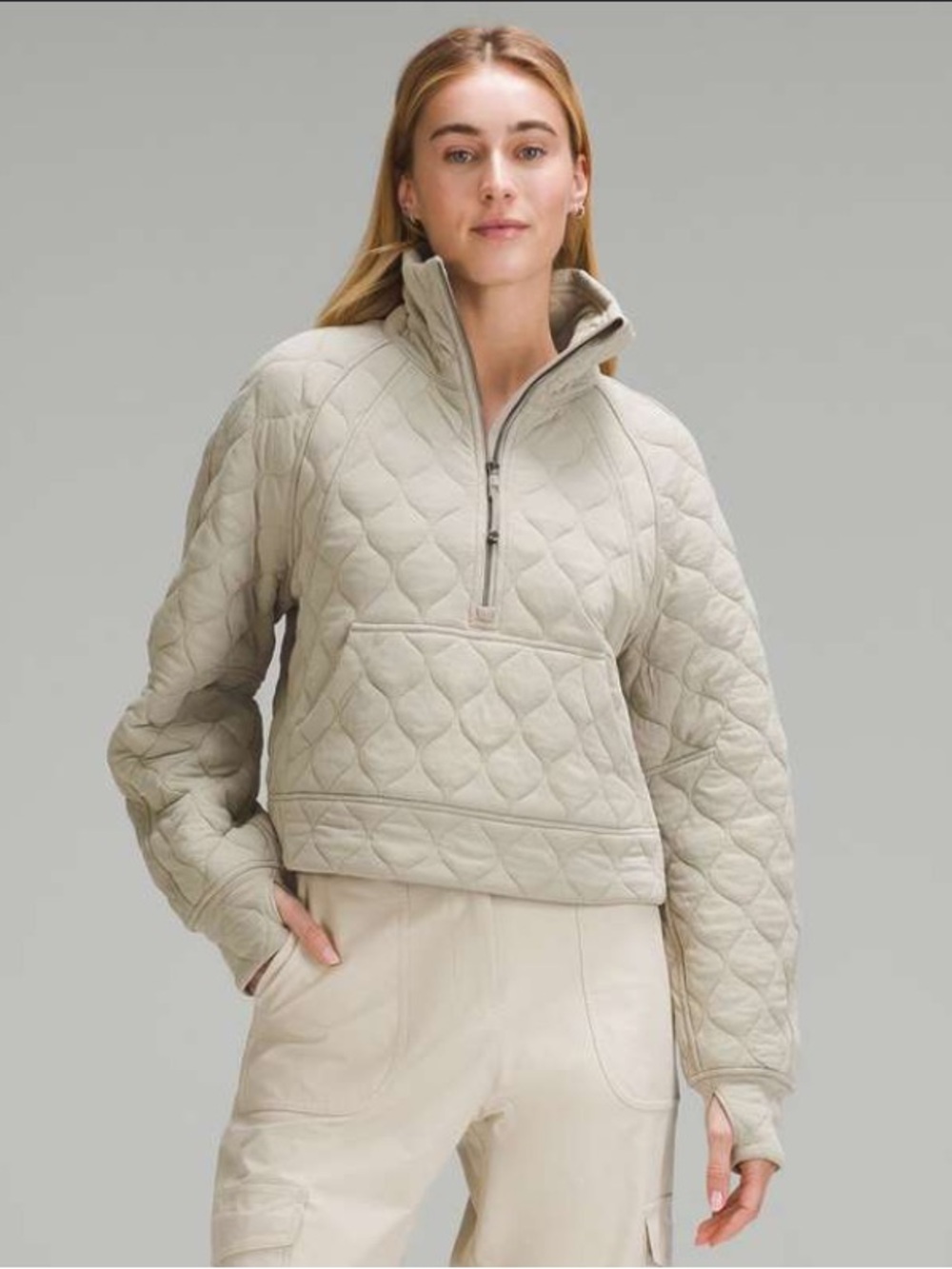 Lululemon Scuba Oversized Quilted Half-Zip Pullover